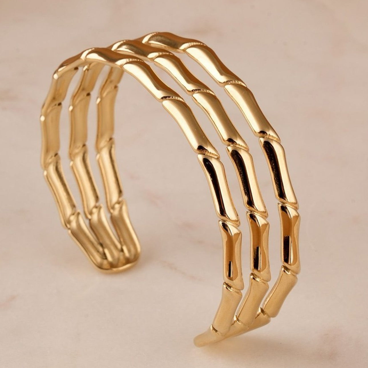 Adjustable Gold Cuff Bracelet