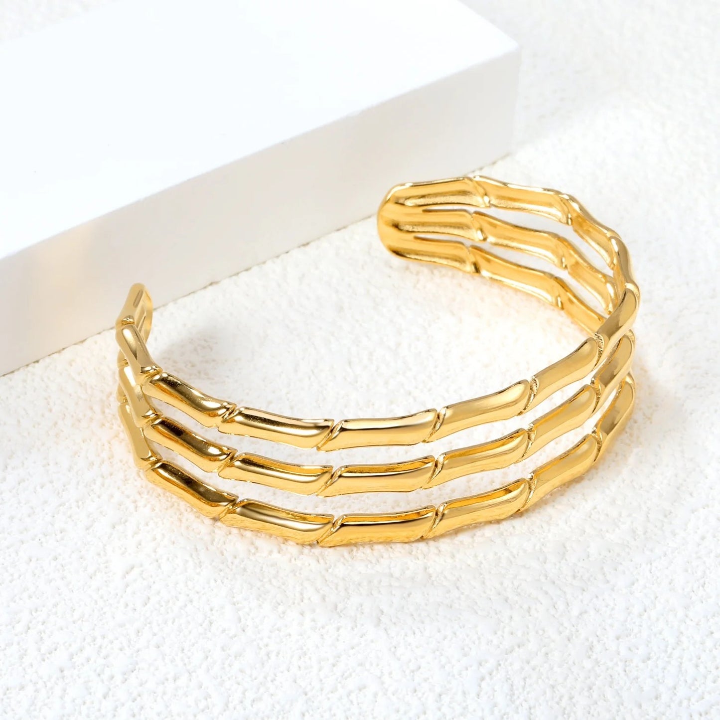 Adjustable Gold Cuff Bracelet