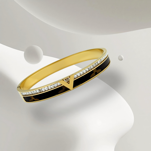 V-Elite Luxe Crystal Edge Bangle