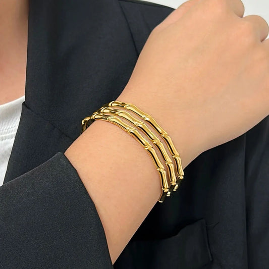 Adjustable Gold Cuff Bracelet